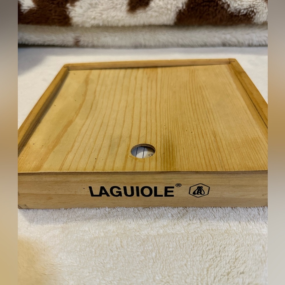 Laguiole Trios 3 Piece Wine Set Wood Box Corkscrew Stopper Pourer
